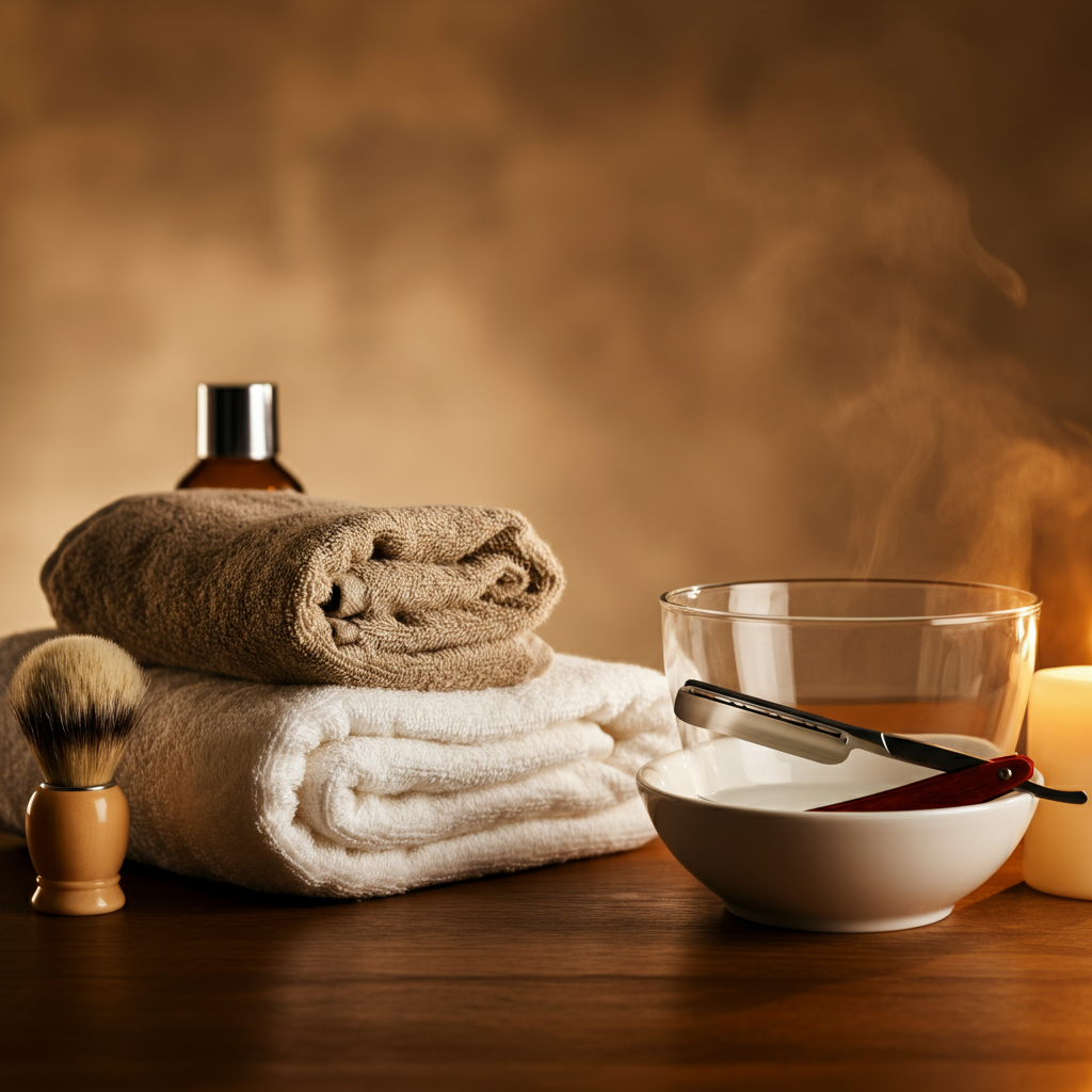 Beneficios del preafeitado con toalla caliente